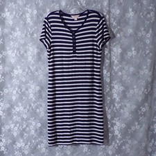 Striped Dress Size Small Brooks Brothers Old Money Preppy Coastal Navy & White