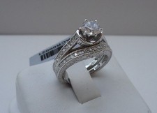 ac00021/ 925 STERLING SILVER LADIES WEDDING BAND  RING/3.50 cts DIAMOND SZ 6-9