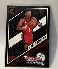2023-24 Donruss Amen Thompson 4 Retro Series Press Proof Rockets Rookie RC