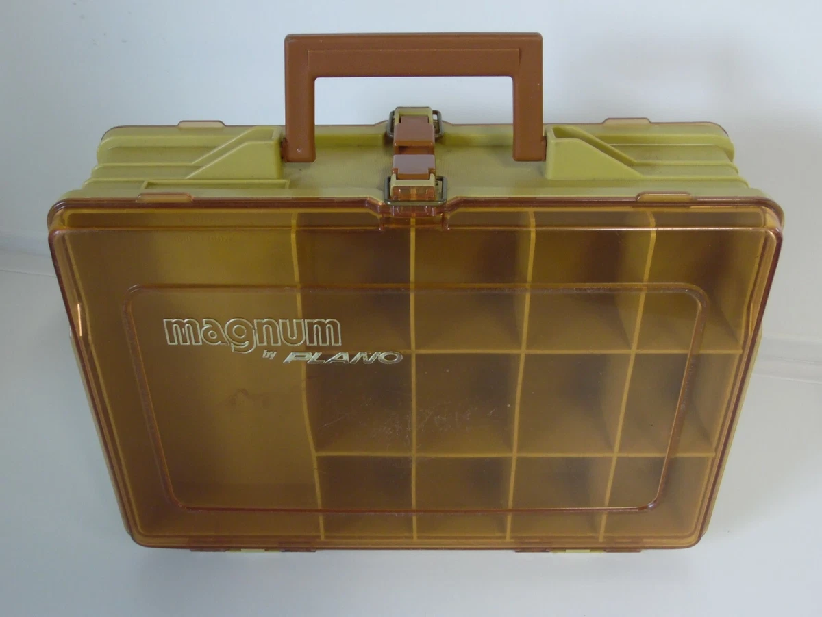 Vintage Double Sided Plano Magnum Portable Tackle Box Fishing Organizer