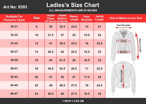 Damas Chaqueta de Cuero Clásica Motociclista Moda Estilo 100% CUERO REAL Chaqueta 9393 - Imagen 4 de 36