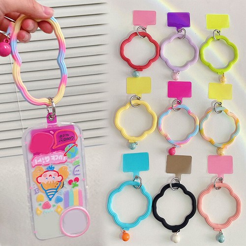Bracelet de téléphone portable bracelet en silicone lanière de poignet anti-chute multicolore / - Photo 12 sur 28