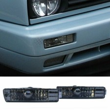 Für Golf 2 II Jetta II 2x Frontblinker Blinker Schwarz / Chrom mit GL Stoßstange