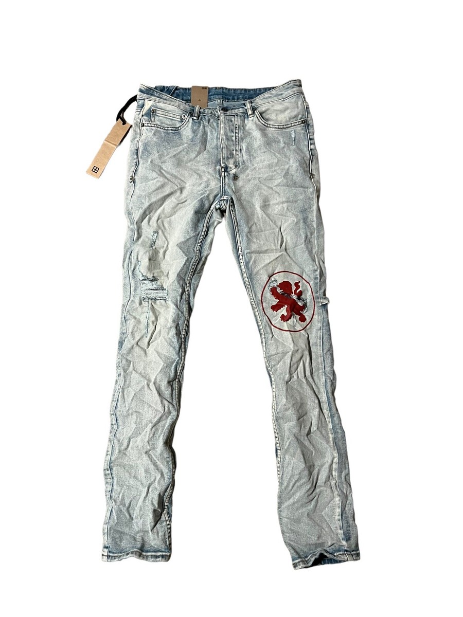 Ksubi Jeans Mens Chitch Slim Tapered Leg Mid-Long Rise Blue $240 Size 30/32