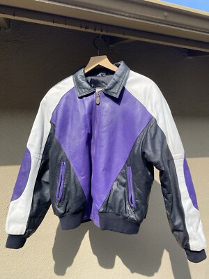 VTG Michael Hoban Where MI 8 Ball Black White Purple leather