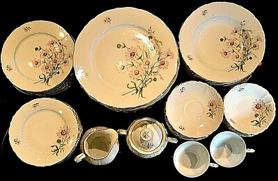 Bohemia Ceramic BOH25 Pink Daisy Bouquet Fine Czechoslovakia China