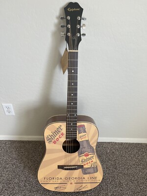 Florida Georgia Line DUAL SIGNED Epiphone DR-100 VS Full Sized Acoustic Guitar