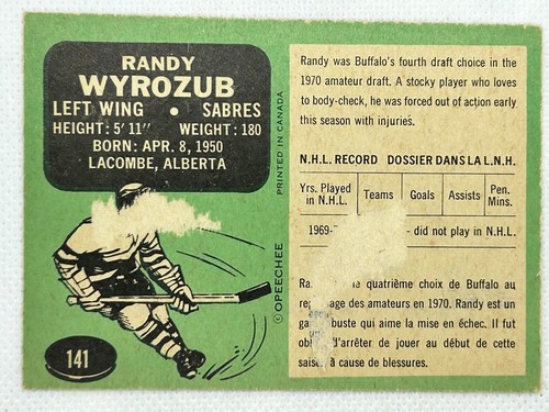 AUTOGRAPHED 1970-71 O-PEE-CHEE HOCKEY CARDS YOU SELECT - Picture 193 of 320