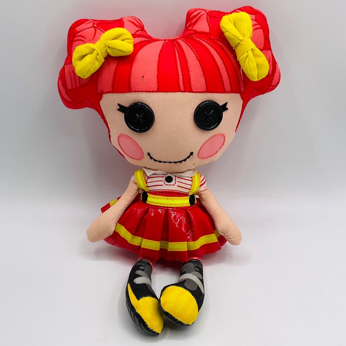 Lalaloopsy Doll 10” Soft Fabric Ember Flicker Flame Firefighter
