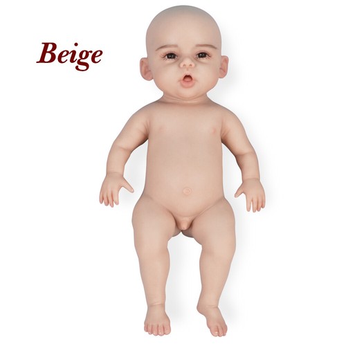 Anzi 18inch 100% Full Body Silicone Reborn Baby Girl Doll Lifelike Newborn Baby - Picture 15 of 16