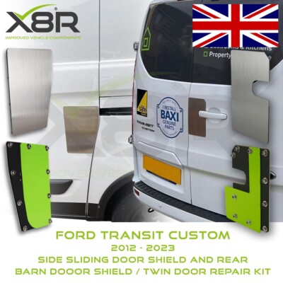 Ford Custom Seiten- & Hecktür Kombi Kit Blech Schild Security Guard