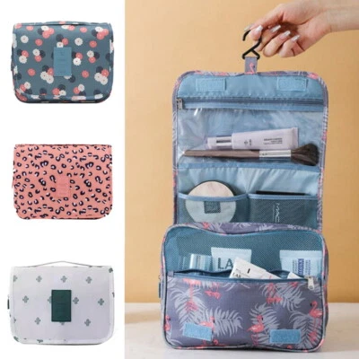 Women Wash Bag Toiletry Handbag Hanging Travel Case Cosmetic Make Up Pouch Kit