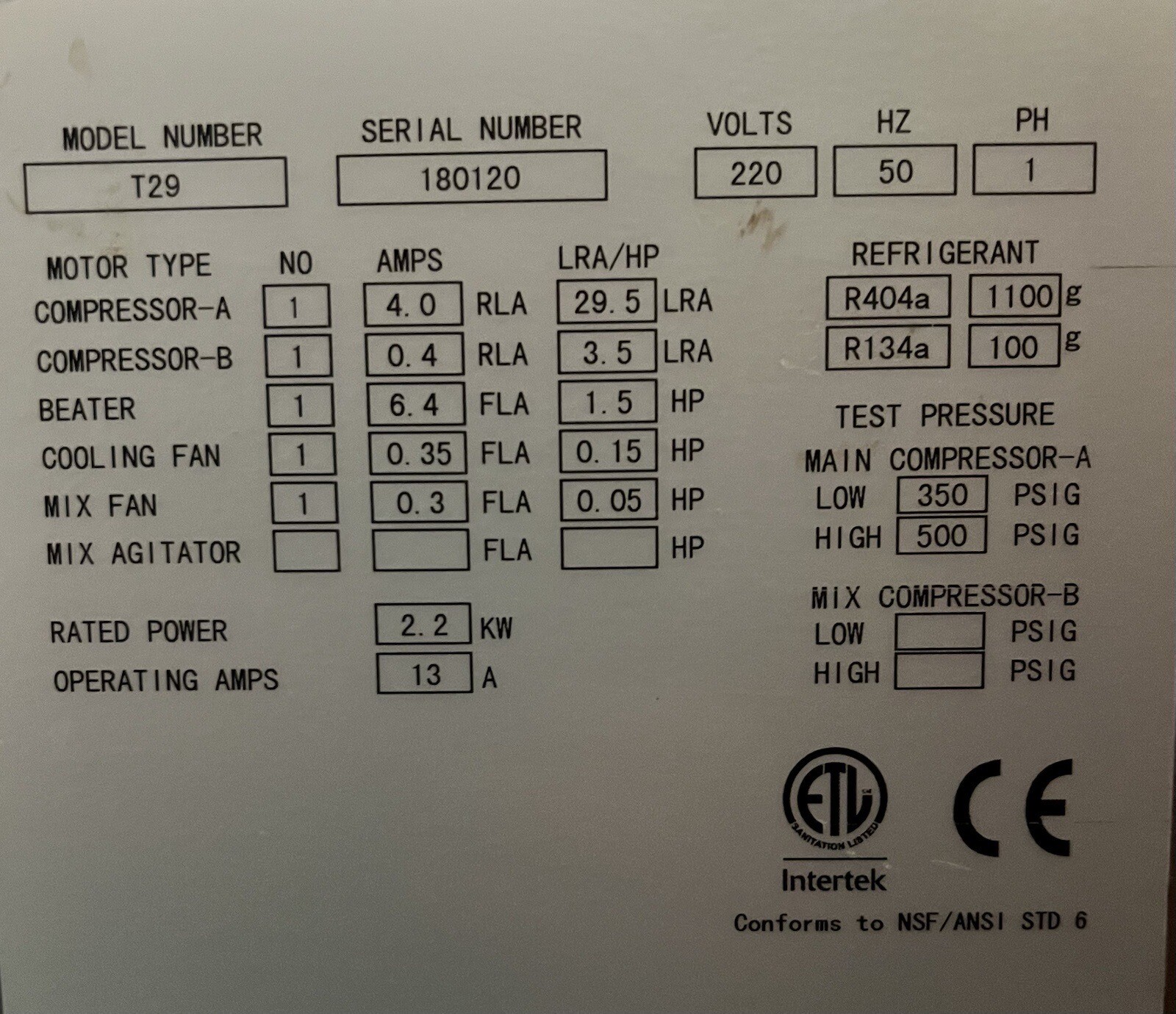 commercial soft ice cream machine eBay