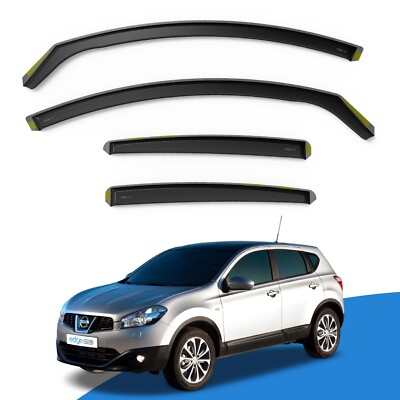 Wind Deflectors For Nissan QASHQAI MK1 2007-2013 5 Door SUV 4pc Edgevisors
