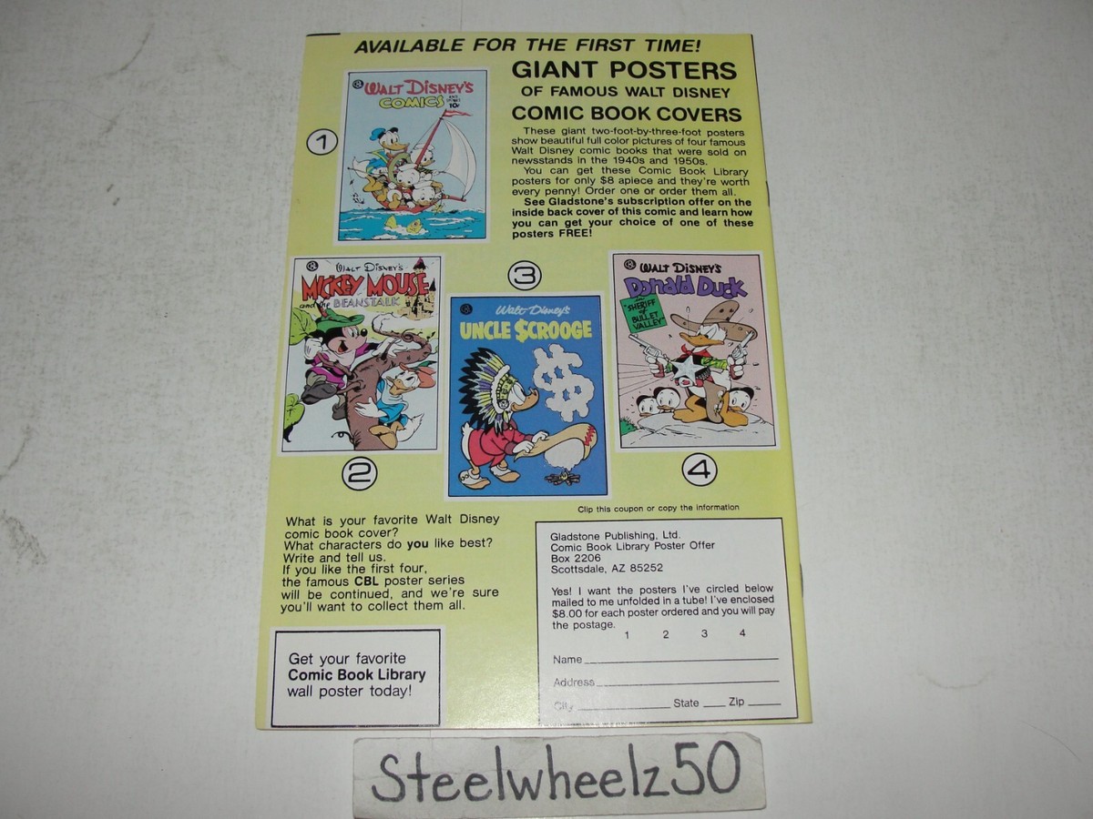 Walt Disney's Mickey Mouse #221 Comic 1986 Gladstone Goofy Pluto