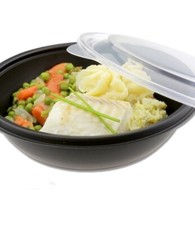 265 x Sabert Fastpac Round Container 750ml HOT77124 & Round Vented Lid HOT52771 