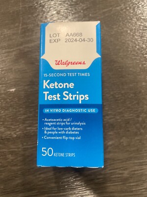 Walgreens Ketone Strips 50 Strips