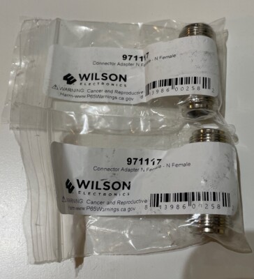Wilson Electronics Connector Adapter N-Female to N-Female 971117 (QTY 2)