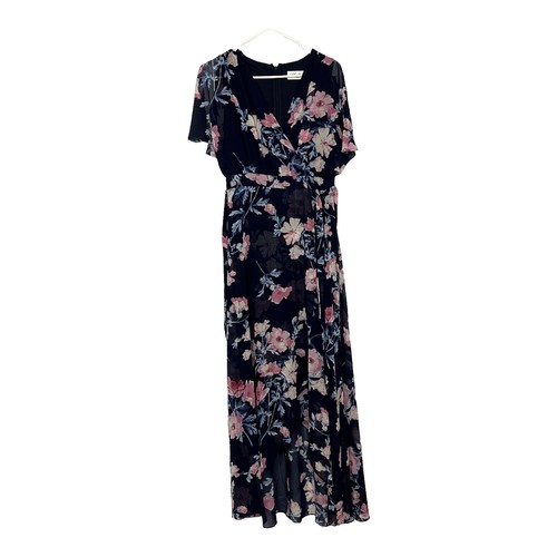 Eliza J Women's Floral Print Rhinestone-Trim Button Front Denim Dress | eBay
