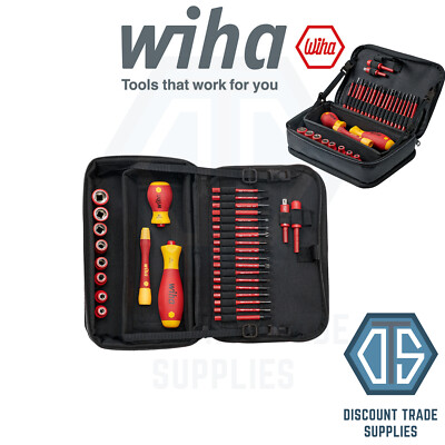 WIHA 43465 VDE 31-teiliges Werkzeugset SlimVario SlimBits Schraubendreher austauschbar 