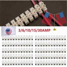 3-30AMP 10/20PCS 12P Dual Row Terminal Strip Screw Terminal Barrier Block