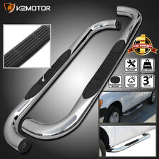 Running Board Side Step 4in Black Fit Chevy//GMC C//K Pickup Regular Cab 88-98