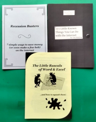 3 USEFUL COMPUTING BOOKLETS AND GUIDES WITH TIPS & TRICKS. ~ UNREAD.