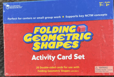 Learning Resources Folding Geometric Shapes 20 Piece Activity Set, Grade 2+