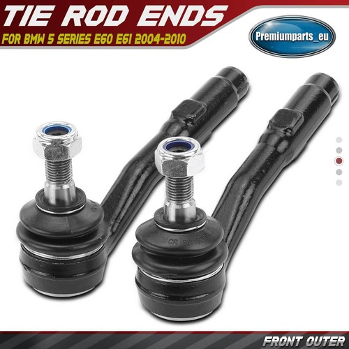 2x Tie Rod Ends Front Outer for BMW 5 Series E60 E61 20042010 525xi