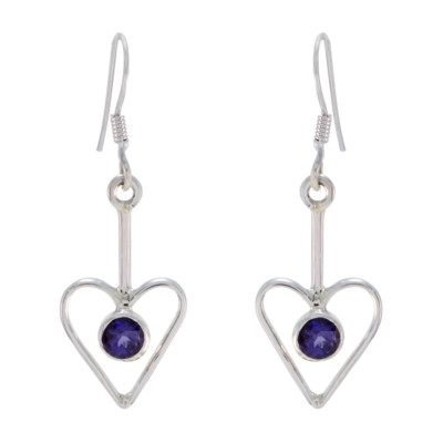charming Iolite 925 Sterling Silver Blue Natural india US gift