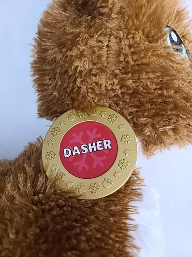 Juguete de peluche Build a Bear Dasher reno BAB ojos verdes 2016 - Imagen 2 de 8