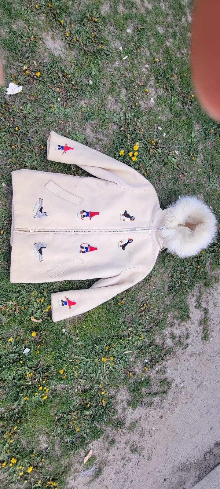 Vintage Canadian Original Inuit Blanket Wool Coat/Par… Gem