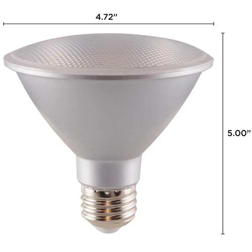 6 Pack Satco S29421 Short Neck 60 Degree LED 12.5W =75W PAR30SN Medium E26 3000K - Picture 2 of 14