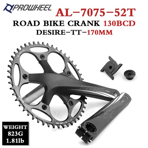 Road Bike Crankset 130 BCD 170/172.5mm Crank 50/52/54/56/58/60T Sprocket with BB - 第 26/48 張圖片
