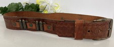 Vintage Billy The Kid Leather Childs Belt With Bullets 24