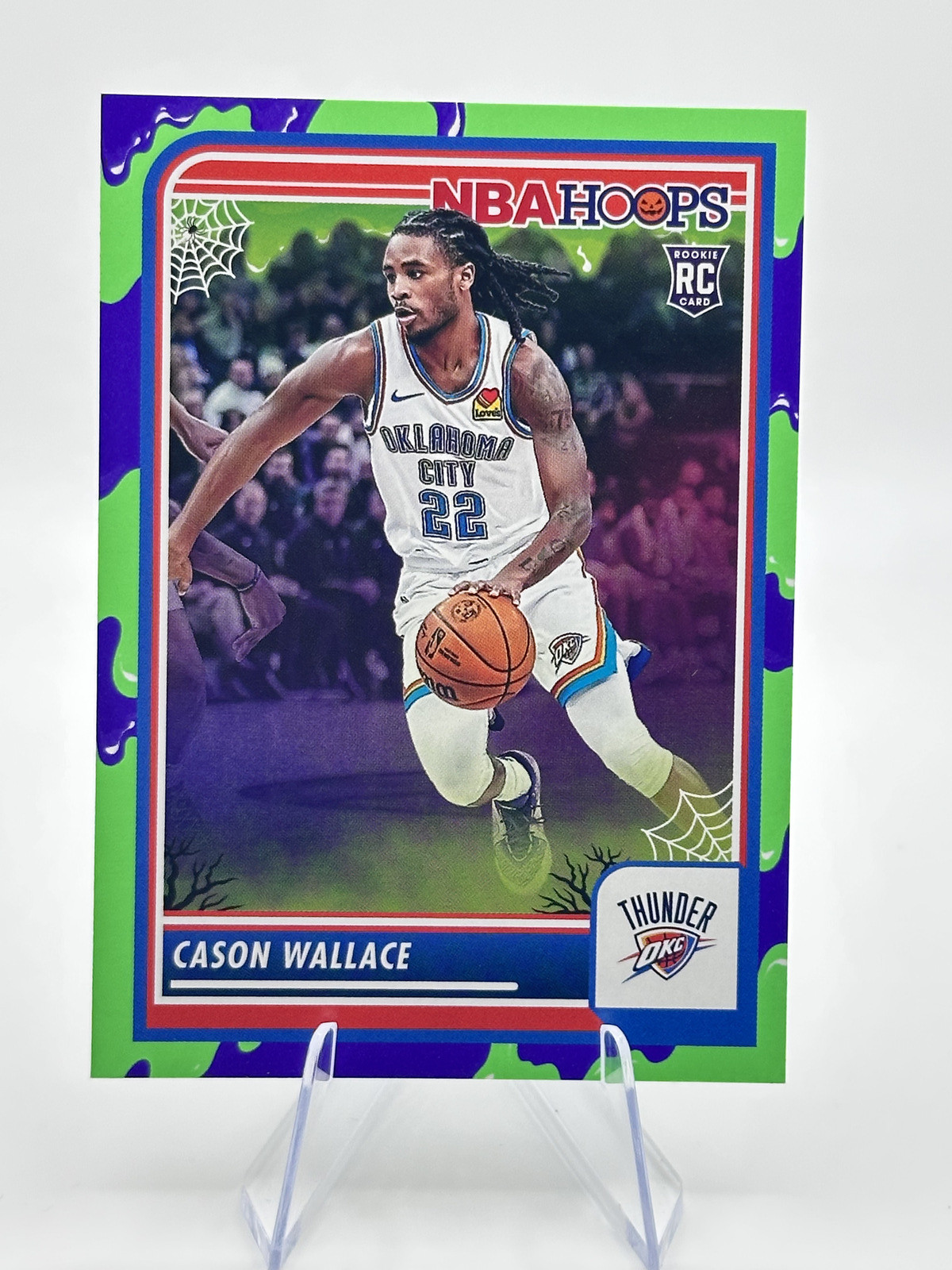 2023-24 Haunted Hoops Cason Wallace #76 Slime Rookie (RC) OKC Thunder
