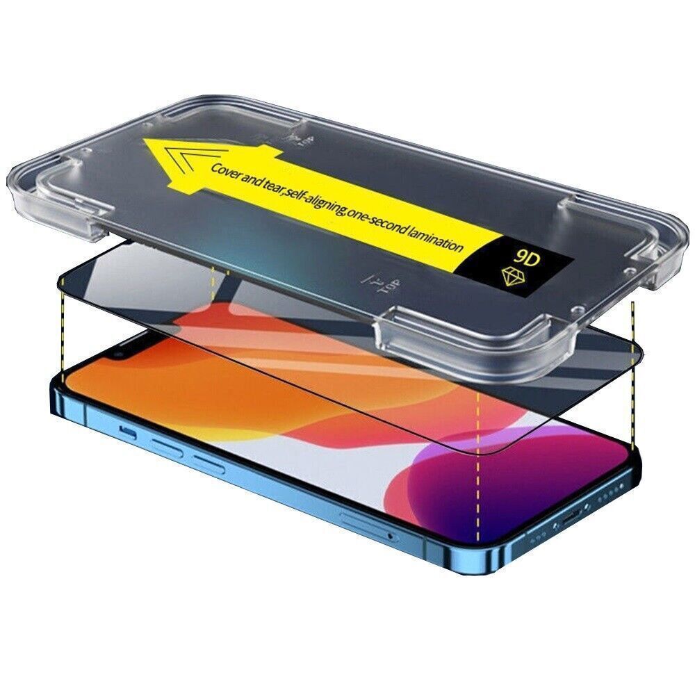 For iPhone 16 15 14 13 Pro Max Privacy Tempered Glass With Auto Alignment Tool