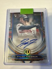 2023 Topps Tribute Tyler Freeman Blue Autograph Rookie Auto RC /150 Guardians !!