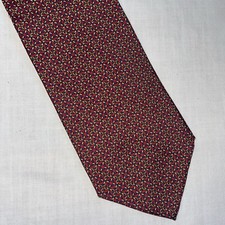 Brooks Brothers Makers Mens Dress Tie Size 56  Red Geometric Business Formal
