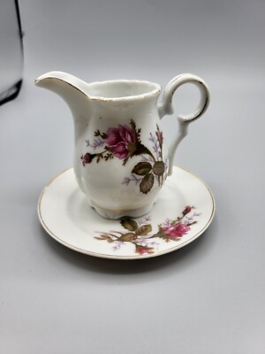 Japan Rose spray Tea Cup & Saucer SET flower floral China