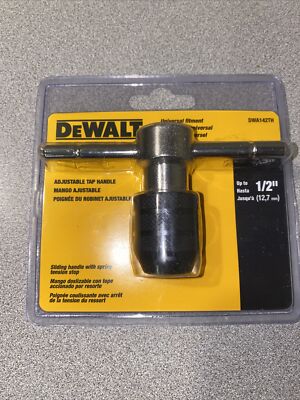 Dewalt Universal Fitment Adjustable Tap Handle 1/2'' DWA142TH  (4008) Brand New