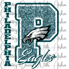 Sublimation Transfer Eagles Football Ready To Press Heat Transfer