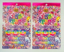 Lisa Frank 1200 Stickers Rainbow Kittens Animals Unicorns Panda Bears Dolphins 