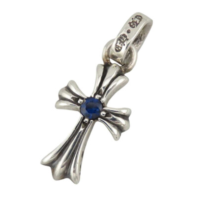 CHROME HEARTS 【BBY FAT PPRCHN 】ベイビー ファット CHROME HEARTS Baby Fat 2P Sapphire Charm SV925 unisex 【A