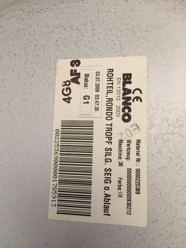 Blanco Rohteil Rondo Gopf Silg White Mount Frek Foto 4 de 4