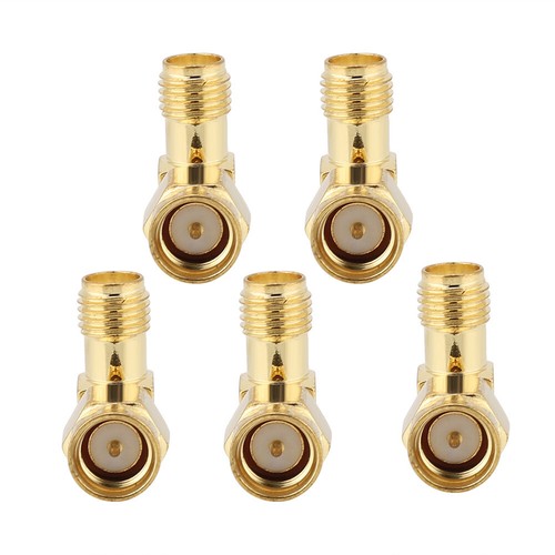 5PCS SMA Male to SMA Female Right Angle 50 OHM Connector for DAB Antenna Adapter - Zdjęcie 7 z 7