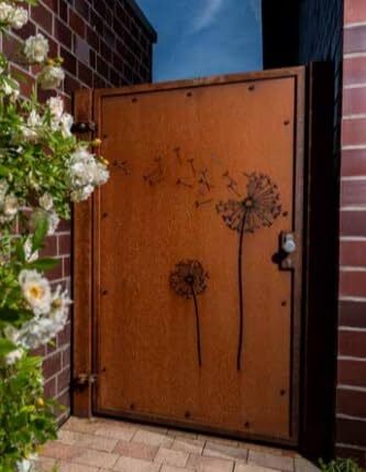 Stahl-Blech Cortenstahl Corten-Stahl Stahlplatte 50x50cm (500x500mm) Stärke: 6mm - Bild 3 von 5
