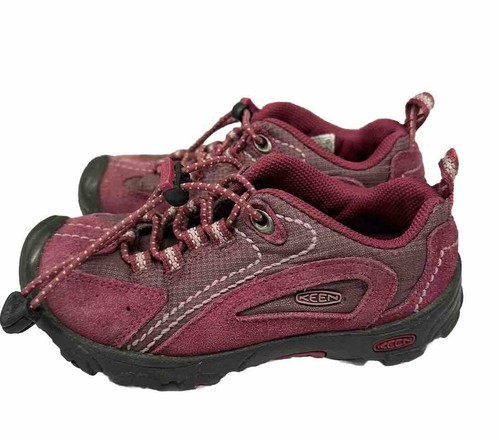KEEN Red Parker Trail Hiking Shoe Kids Size 11 EUC Child’s Leather Outdoor EUC - Picture 8 of 12