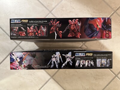 Bandai RG Clear Sazabi & RX-93 vGUNDAM China Exclusive Gundam