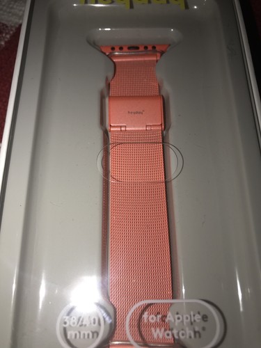 Heyday Apple Watch Band Metal Mesh Coral 38/40mm Fits 130mm To 200mm Wrists New - Picture 10 of 10